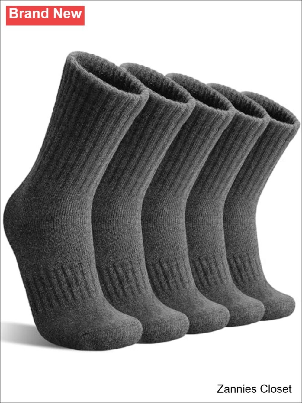 ✨ Merino Wool Crew Socks 5 Pairs Women Hiking Warm Winter Thermal Boot